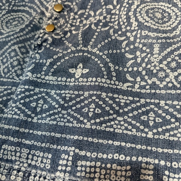 Free People Denim Patterned Women's Skirt Size 6 😻 - Picture 3 of 4